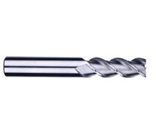 CARBIDE,3 FLUTE 45° HELIX LONG LENGTH